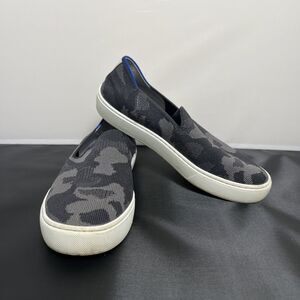 ROTHY’s The Sneaker Camouflage Gray/Black Knit Slip On Loafer Women’s Size 6 FS